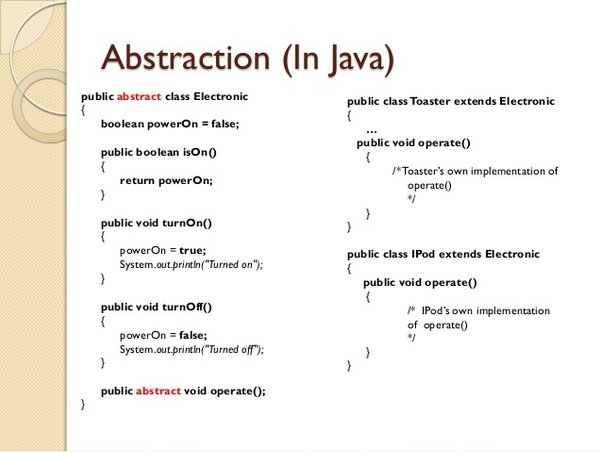 Abstraction in software development